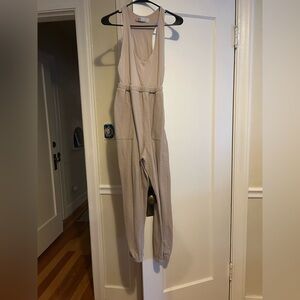 Free People Beach Gray Jumpsuit